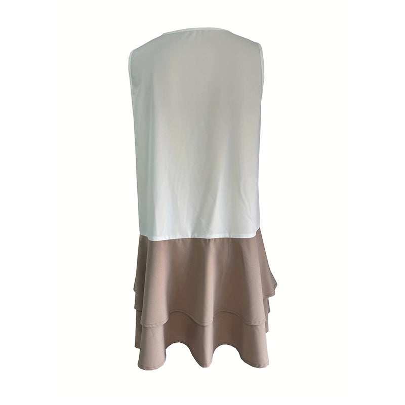 Sleeveless Lace Patchwork Sundress Clothes Casual Dresses CJ