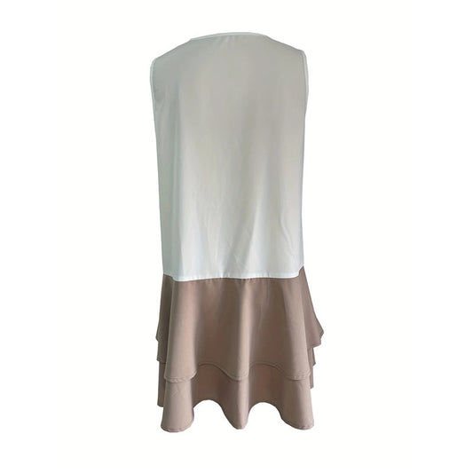 Sleeveless Lace Patchwork Sundress Clothes Casual Dresses CJ