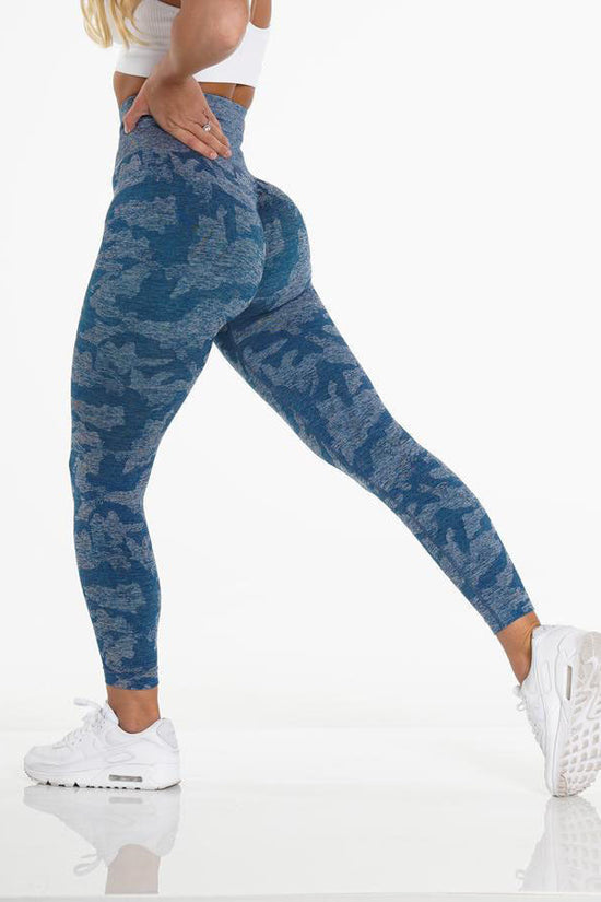 Snowflake Camouflage Seamless Yoga Pants – High Waisted Leggings FitiqueFit
