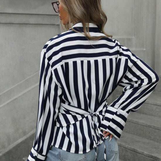 Women's Striped Loose Shirt 