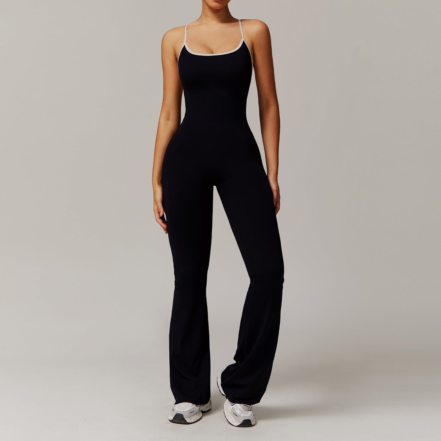Women's Cross-Back Trumpet Jumpsuit – Sport Fashion Style 