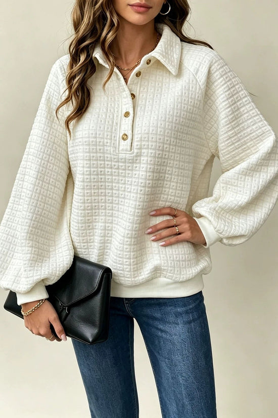 Collar long sleeved top 