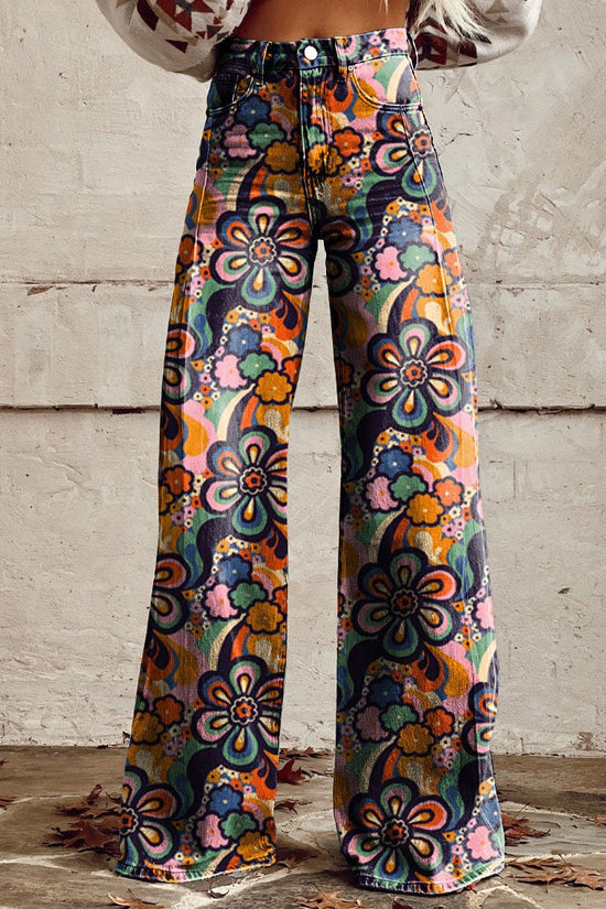 Women's Simple Pants With A Printed Pattern 