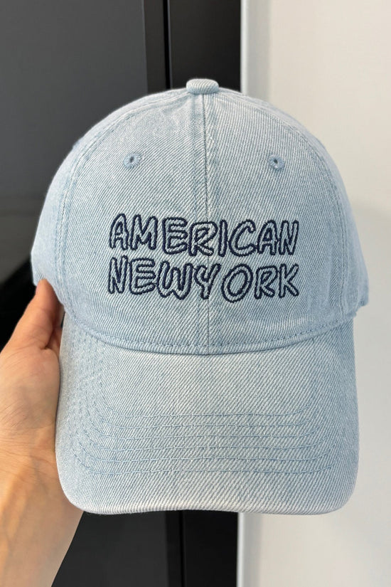 American Retro Washed Denim Peaked Cap Female Korean Style CJ