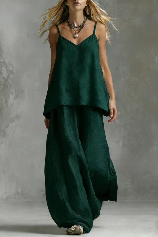 Solid-color Sleeveless Elegant Womens Suit 