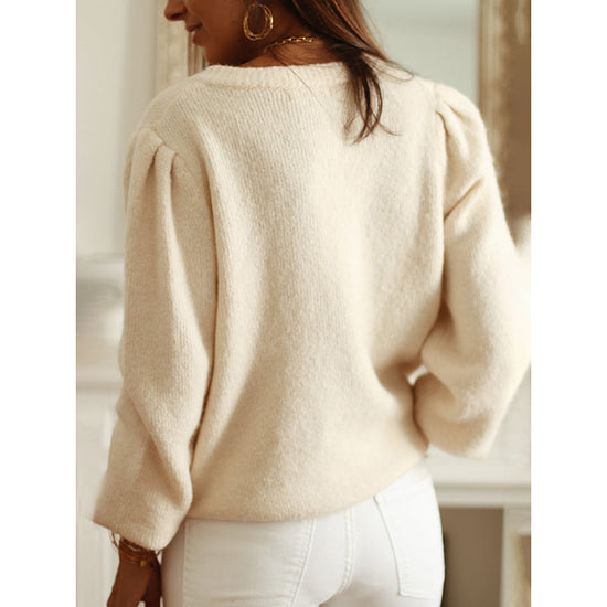 Women's 2025 Trendy Cardigan Sweater Long Sleeve Open Front, Button Down Jacket Style Fall Knitwear CJ US
