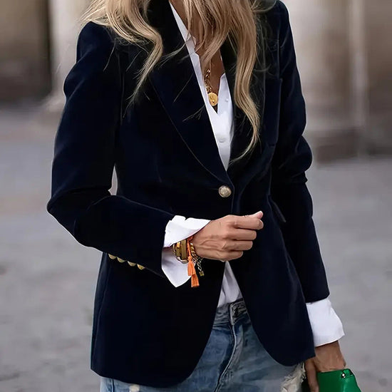 Women’s Slim-Fit Notch-Lapel Blazer CJ US