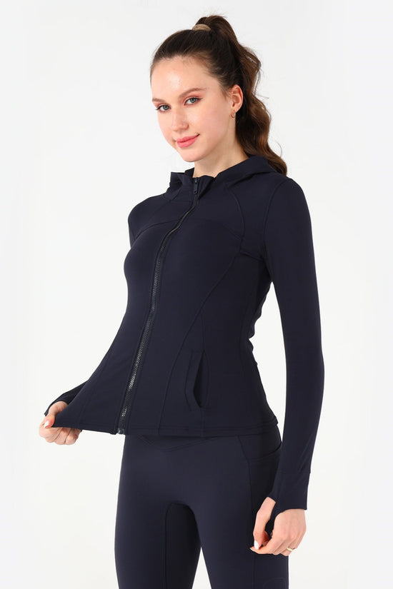 🖤 Women's Lightweight Hooded Yoga Jacket FitiqueFit