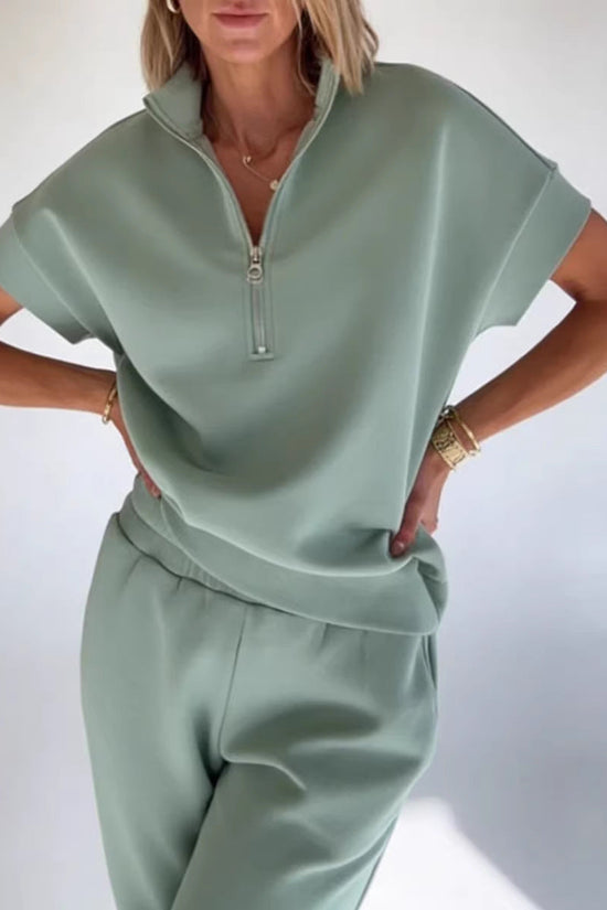 Athleisure T-shirt And Pants Two-piece Set 