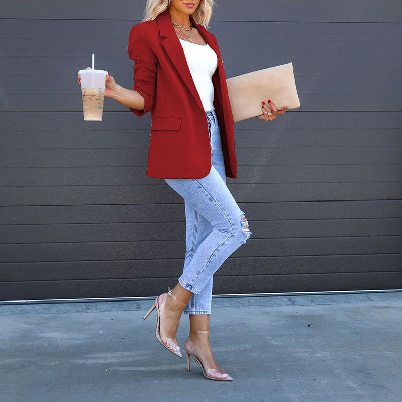 Women’s Open‑Front Casual Blazer CJ US