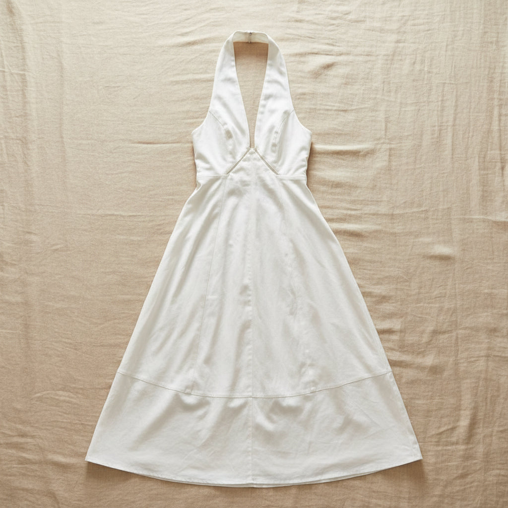 Sleeveless Dress With Breast Wrap 