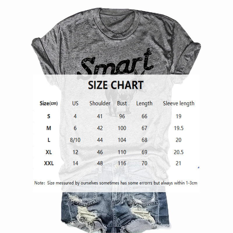 Women's Round Neck Short Sleeve T-Shirt - Casual Summer Top CJ US