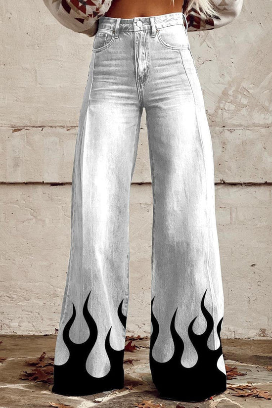 Women's Simple Pants With A Printed Pattern 