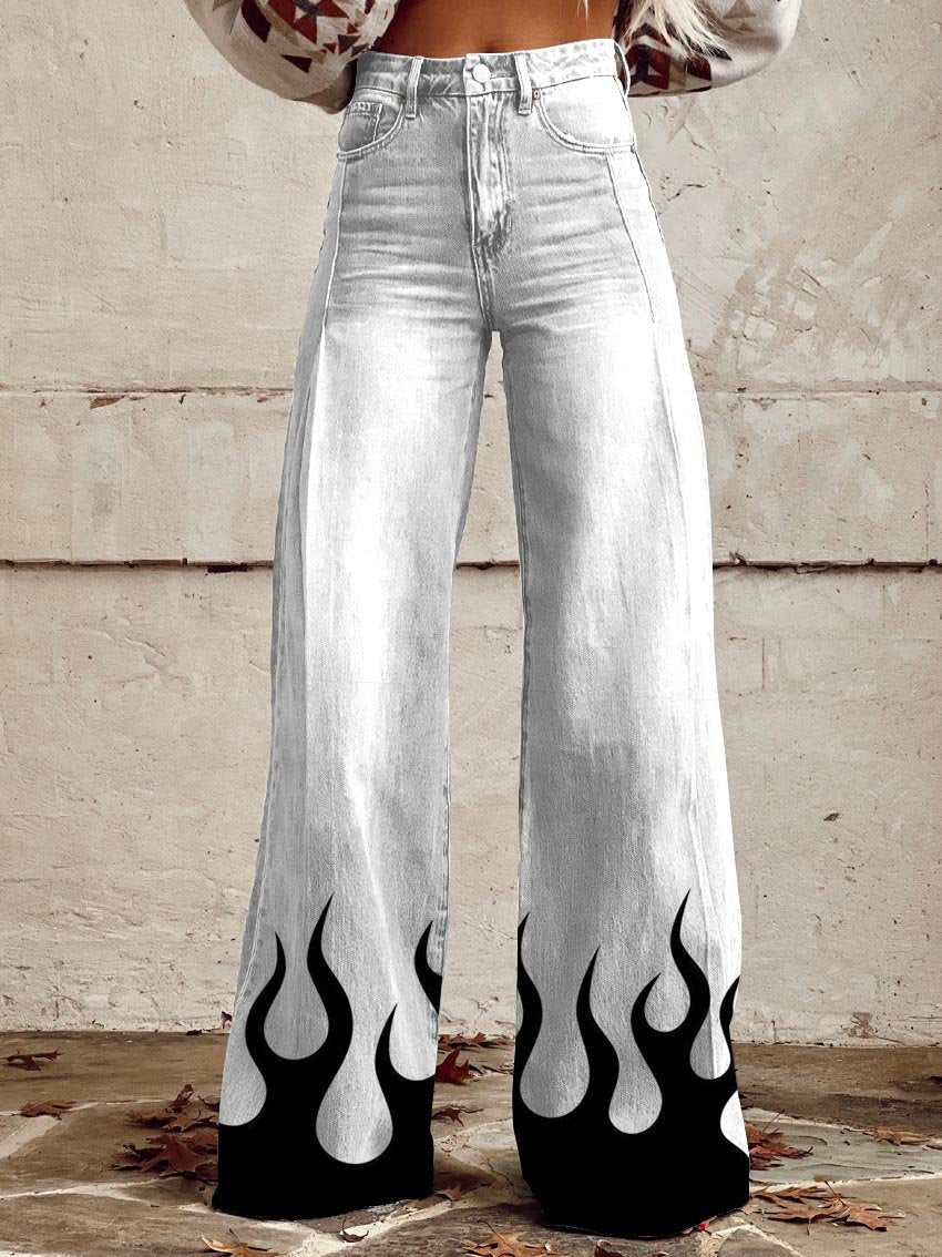 Women's Simple Pants With A Printed Pattern 