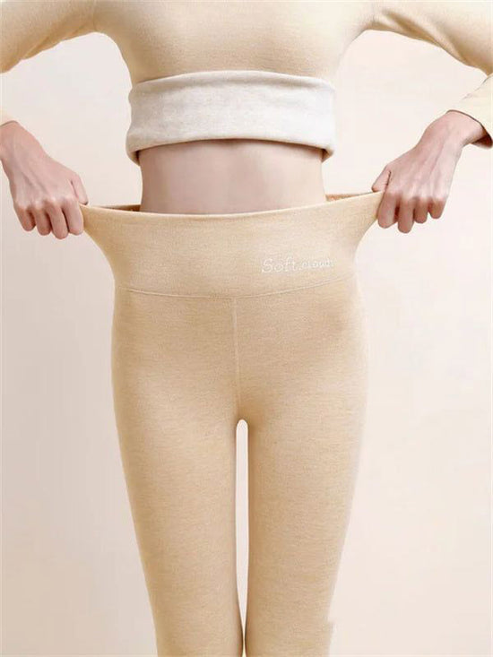 Women's Outer High Waist Hip Lift Leggings Fleece-lined Shark Pants 