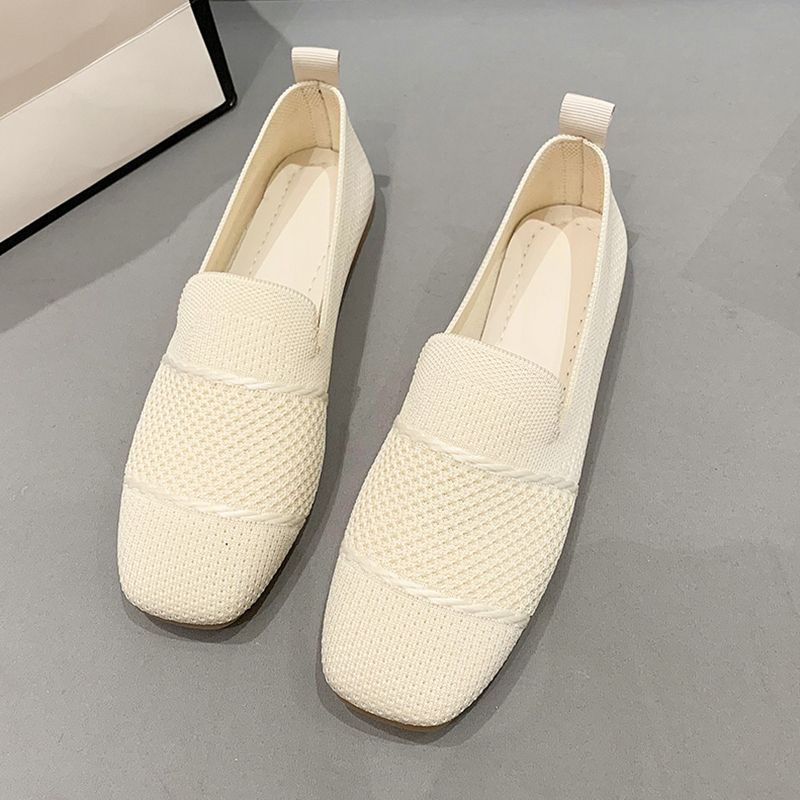 Women's Breathable Flyknit Casual Flat Shoes CJ