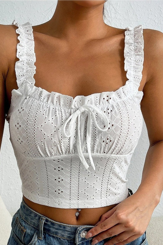 ✨ Women's Elegant Lace Camisole Flattering Top FitiqueFit