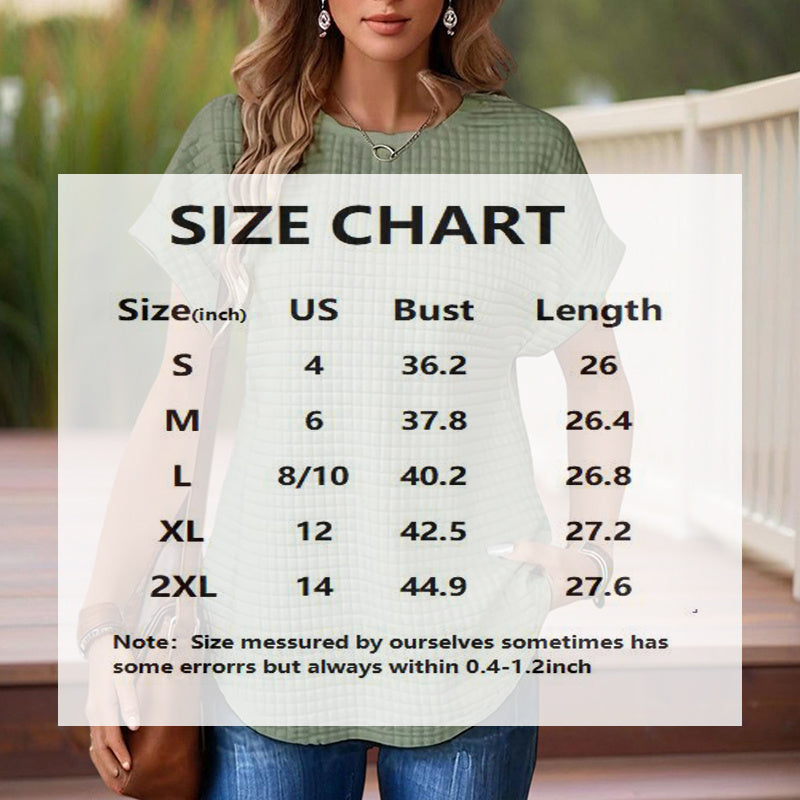 Women’s Textured Cuff Short‑Sleeve Tee CJ US