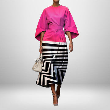 Pink, White And Black