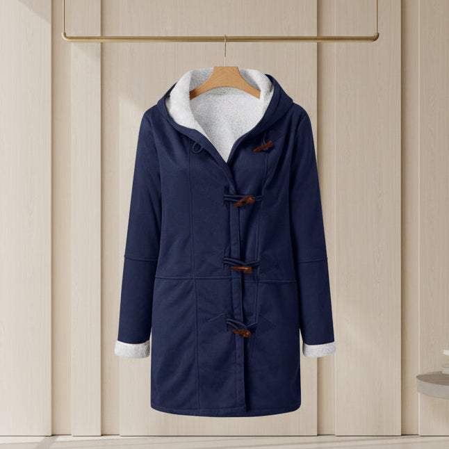 Winter Jackets For Women Sherpa Lined Jacket Women Duffle Toggle Coat Hooded Fleece Jacket CJ US
