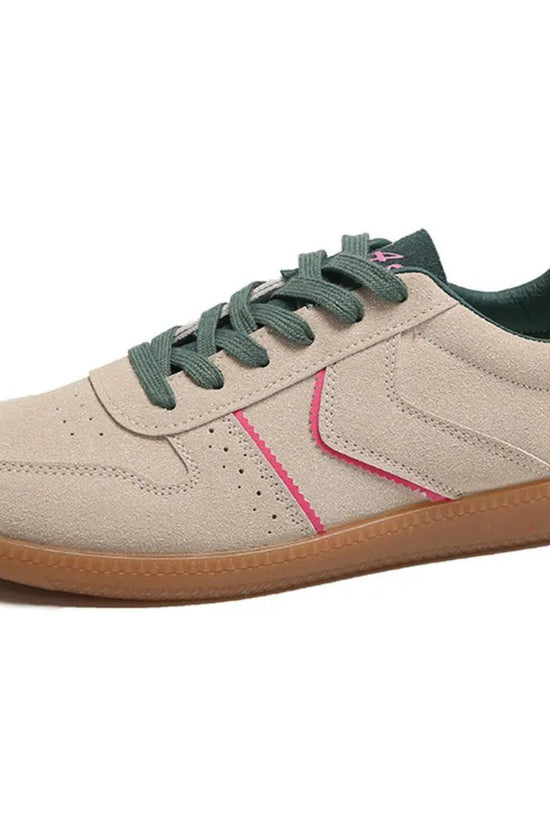 Round Toe Lace Up Sneakers 