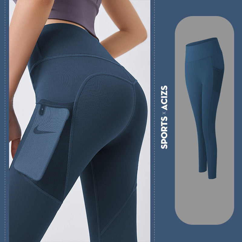 Yoga Pants Women With Pocket Leggings Sport Girl Gym Leggings Women Tummy Control Jogging Tights Female Fitness Pants FitiqueFit