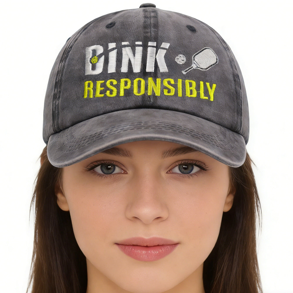 Pickleball Baseball Caps – Adjustable Embroidered Cotton Hats - FitiqueFit