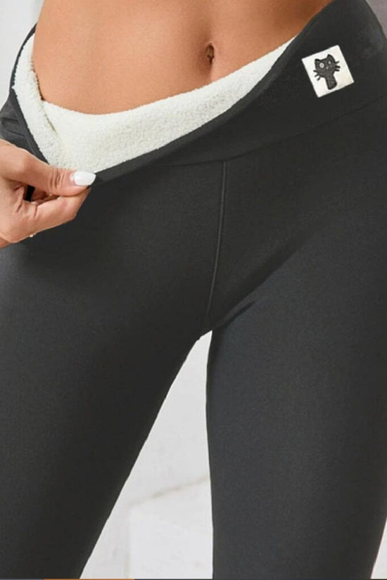Fleece-lined Thick Light Board Cashmere Leggings 