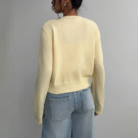 Light Ribbed Button-Up Cardigan CJ US