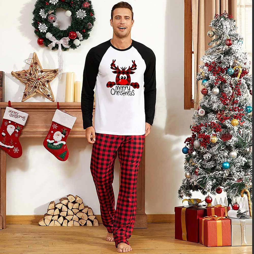 Family Christmas Pajamas Matching Sets Christmas Sleepwear Parent-Child Pjs Outfit For Christmas Holiday Xmas Party CJ
