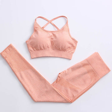 Orange bra pantsuit