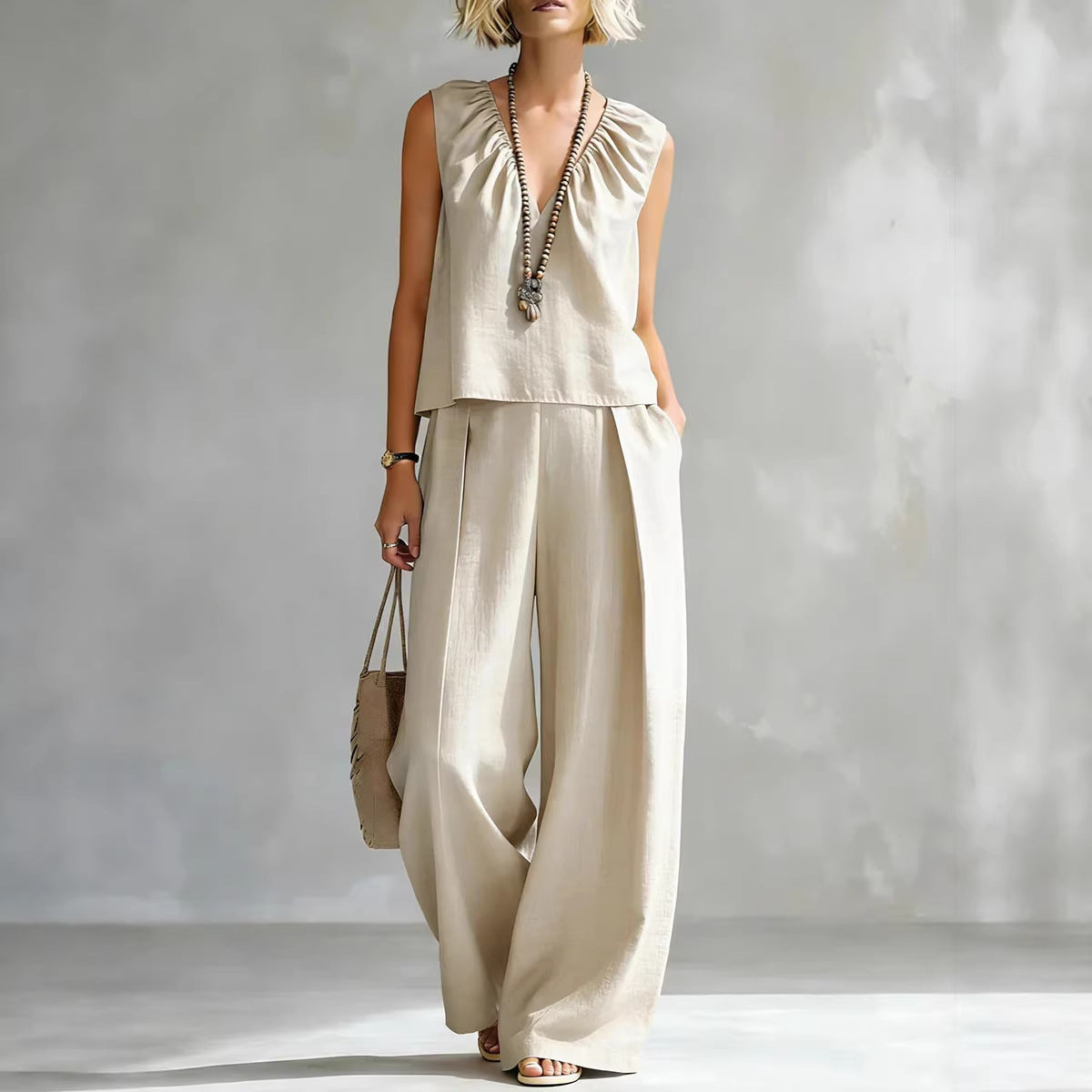 Sexy Urban-style Sleeveless Pantsuit 
