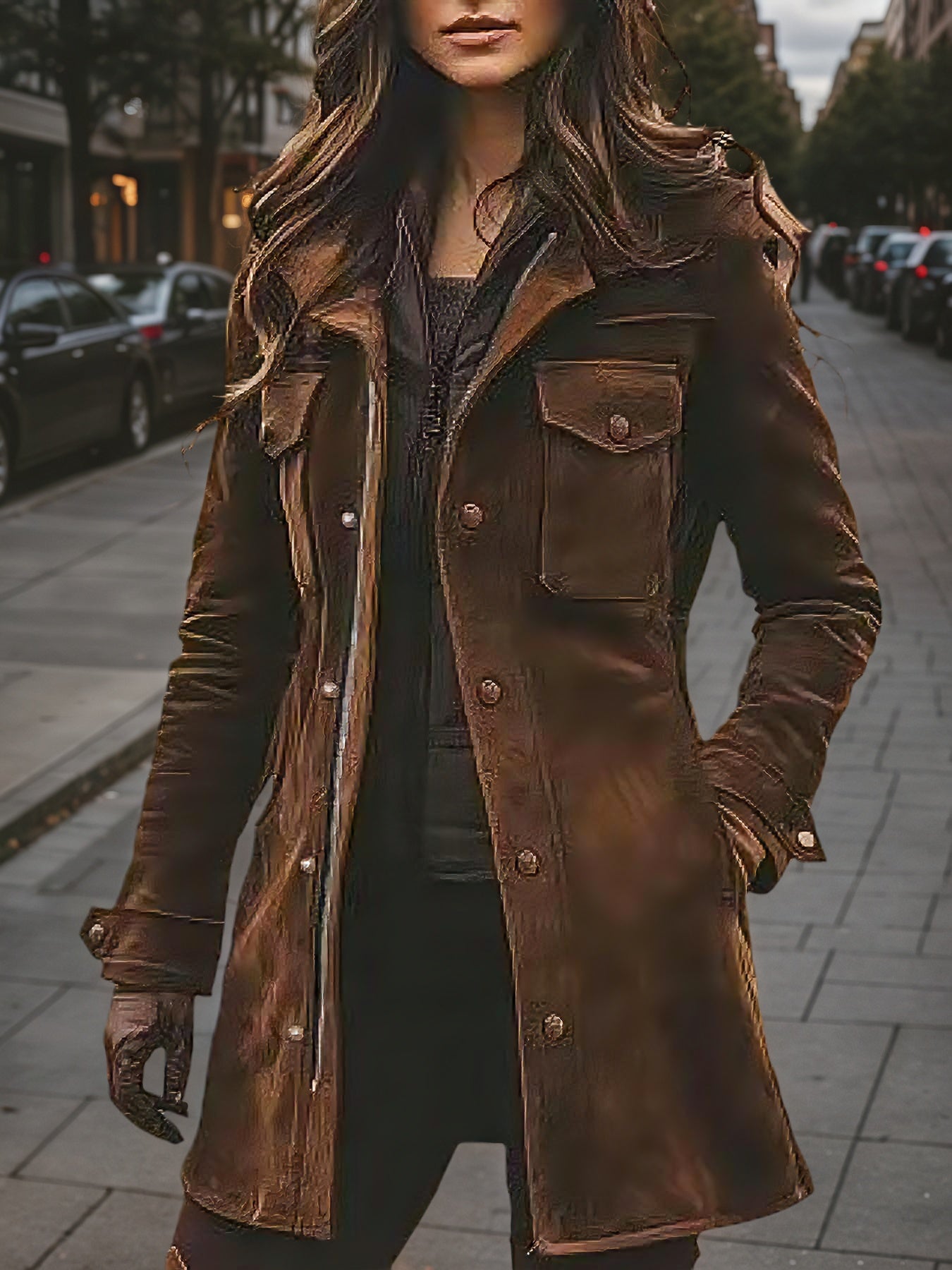 Women’s Vintage Style Long Winter Jacket – Warm Windproof Autumn Coat - FitiqueFit