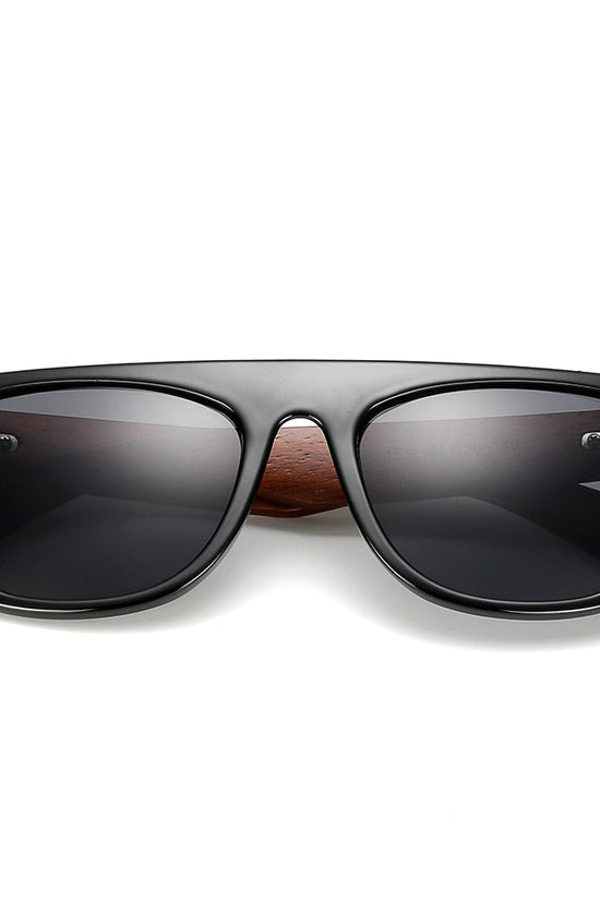 Bamboo Wooden Arms Sunglasses Men Women Black Sunglass eprolo