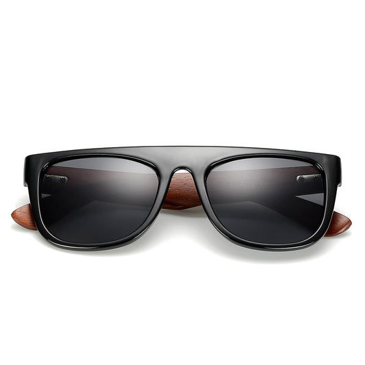 Bamboo Wooden Arms Sunglasses Men Women Black Sunglass eprolo