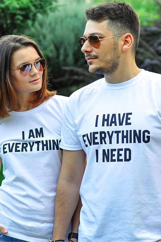 Couples with short sleeve t-shirts | world of t shirts | Diversi