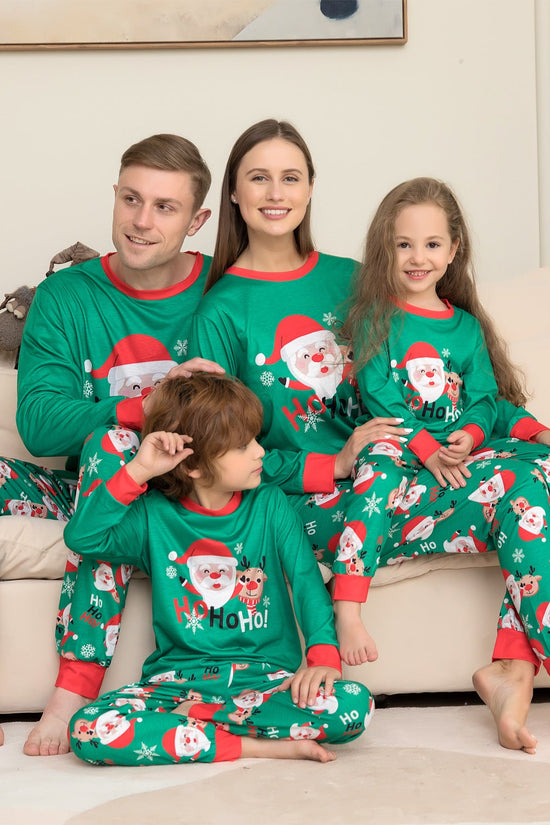 Christmas Pajamas For Family Matching Family Christmas PJs Sets Santa Claus Printed Top Sleepwear CJ