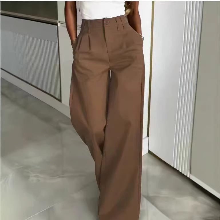 Loose Flowing Figure-flattering Casual Floor-length Pants 