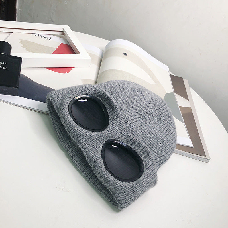 Women’s Pilot Wool Knit Hat – Winter Warm Knitted Aviator-Style Hat - FitiqueFit