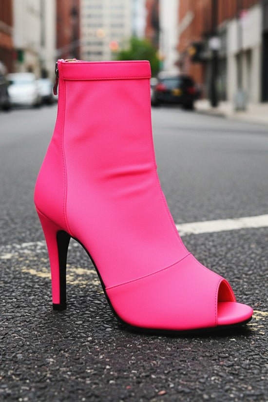 High-heeled Women's Stiletto Boots With Fishmouth. CJ