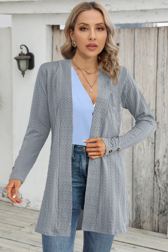 Women's Button Down Long Sleeve Loose Cardigan Top CJ US
