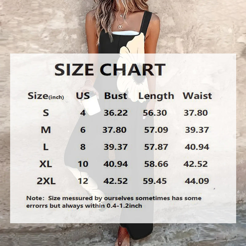 Women’s Square-Neck Floral Sleeveless Jumpsuit Diversi™