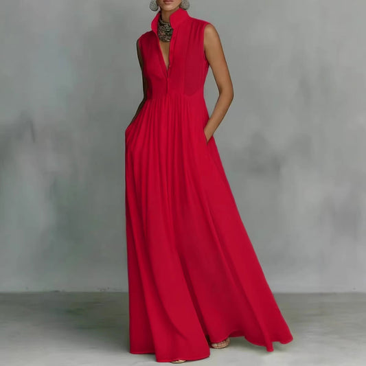 Long Vacation-style French-colored Dress 