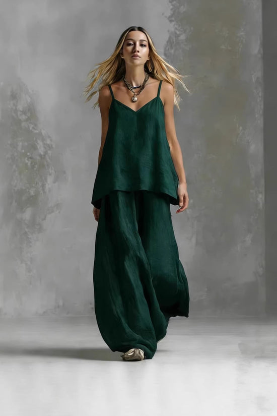 Solid-color Sleeveless Elegant Womens Suit 