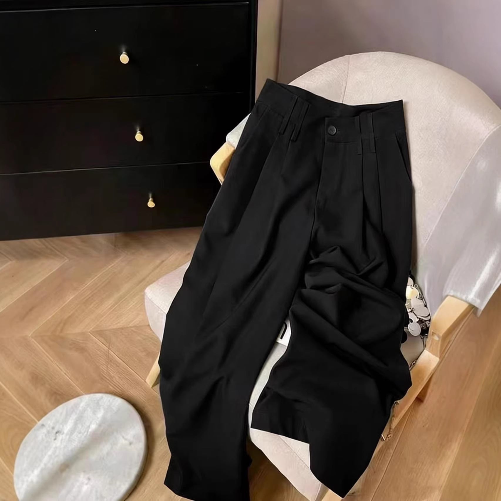 Loose Flowing Figure-flattering Casual Floor-length Pants 
