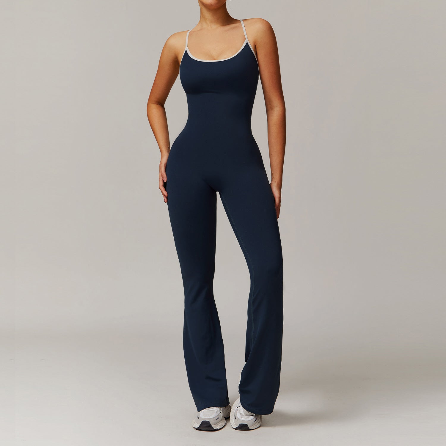 Women's Cross-Back Trumpet Jumpsuit – Sport Fashion Style 