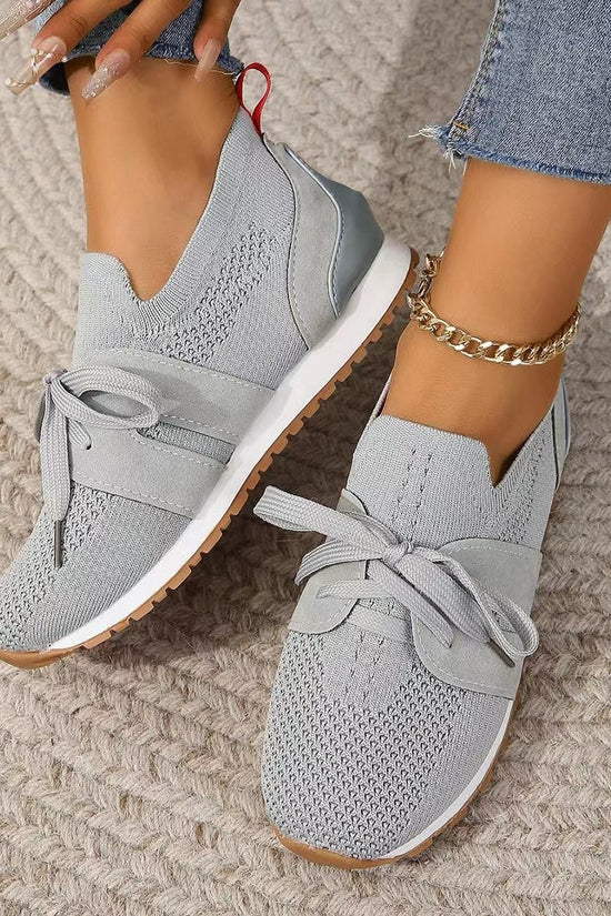 Women’s Lace‑Up Mesh Walking Flats CJ US