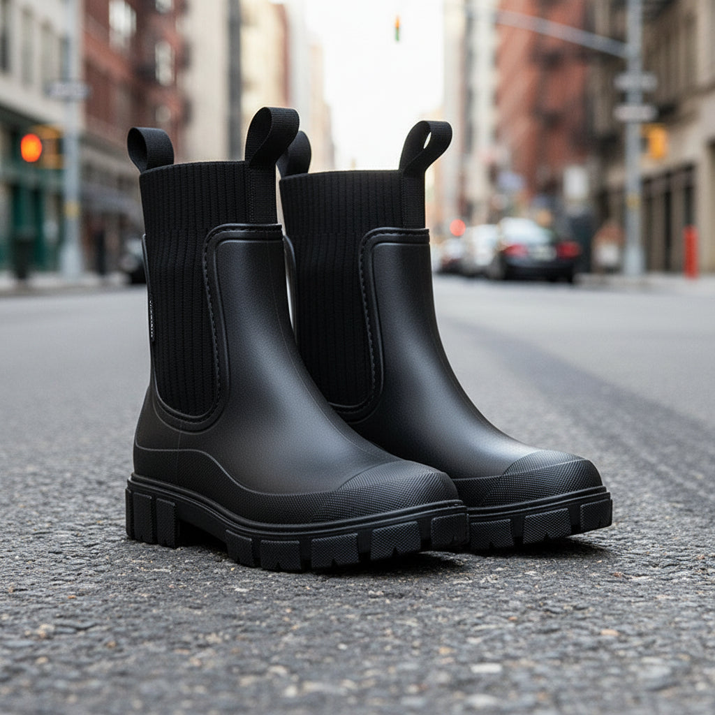 Women’s Waterproof Height-Increasing Rain Boots 