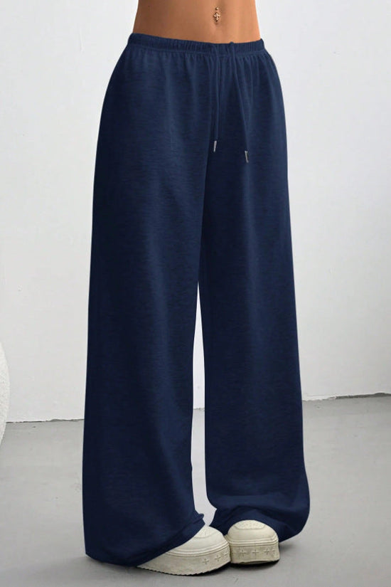 Straight-leg Minimalist Solid-color Womens Sweatpants 
