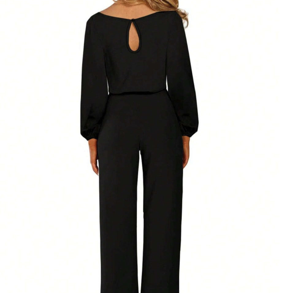 Solid Color Slim Fitting long sleeve jumpsuits for women CJ